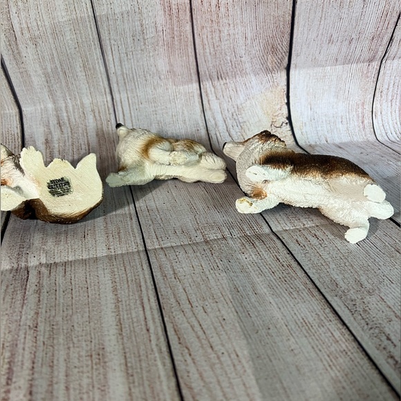 3 Stone Critters Dogs, Collie @1984, puppy, cute, Vintage - Picture 5 of 8